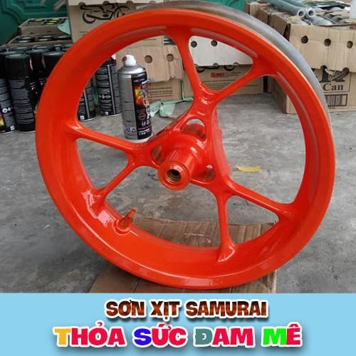 SƠN SAMURAI COMBO SƠN XỊT MÀU CAM SÁNG 115 GỒM 4 CHAI