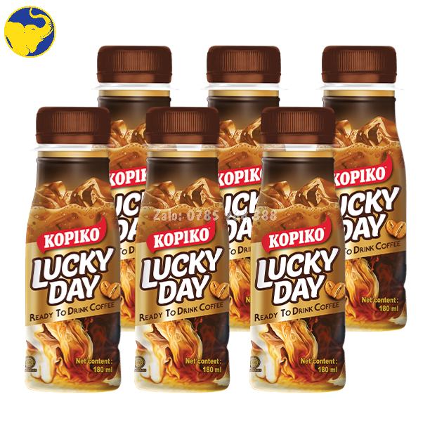 Thức uống cà phê sữa kopiko lucky day 180ml