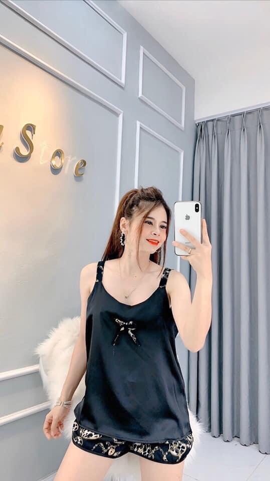 Sét bộ đùi 2 dây satin cao cấp siêu mát-TK