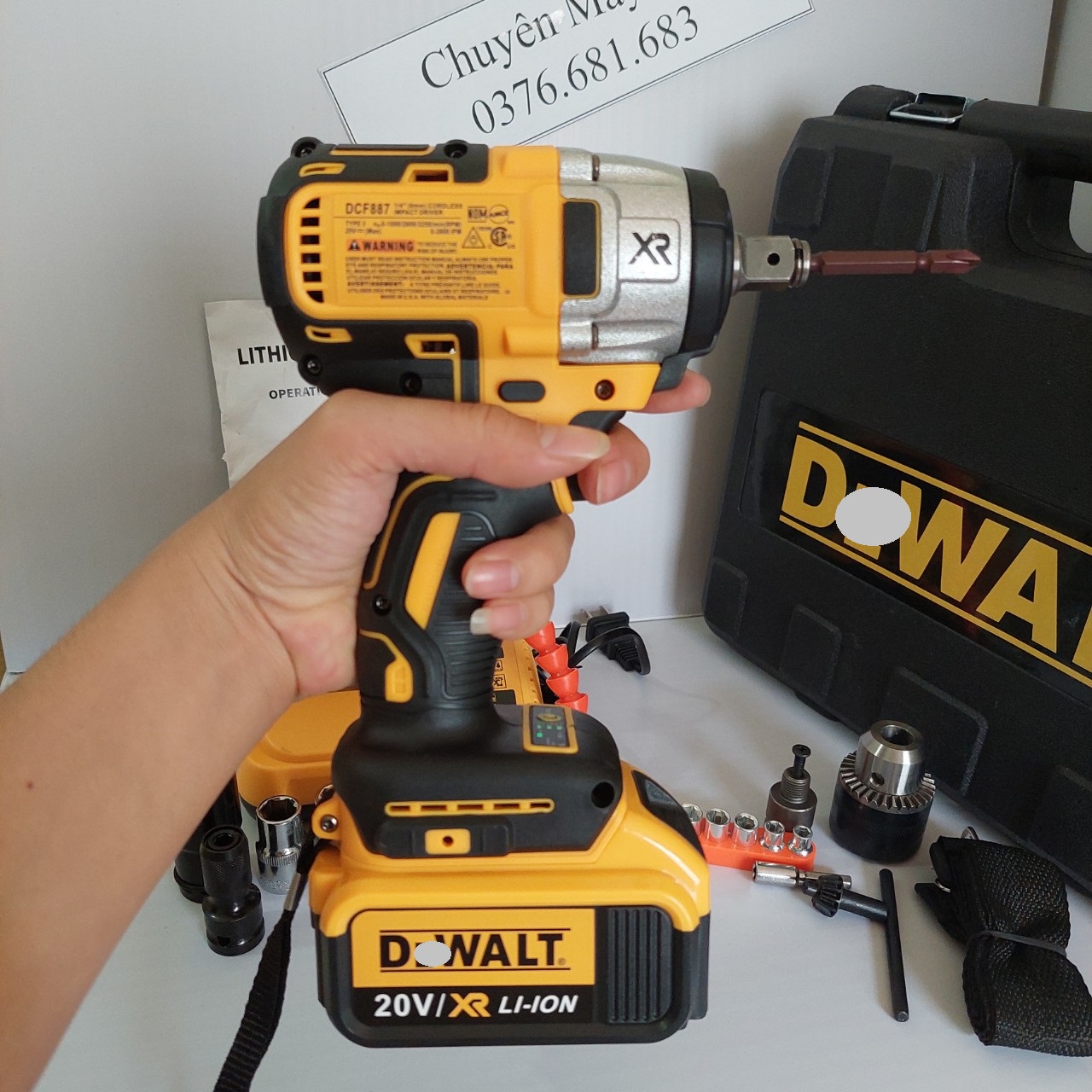 [ CÔNG NGHỆ USA CAO CẤP ] SIẾT BULONG DW 20V KHÔNG CHỔI THAN