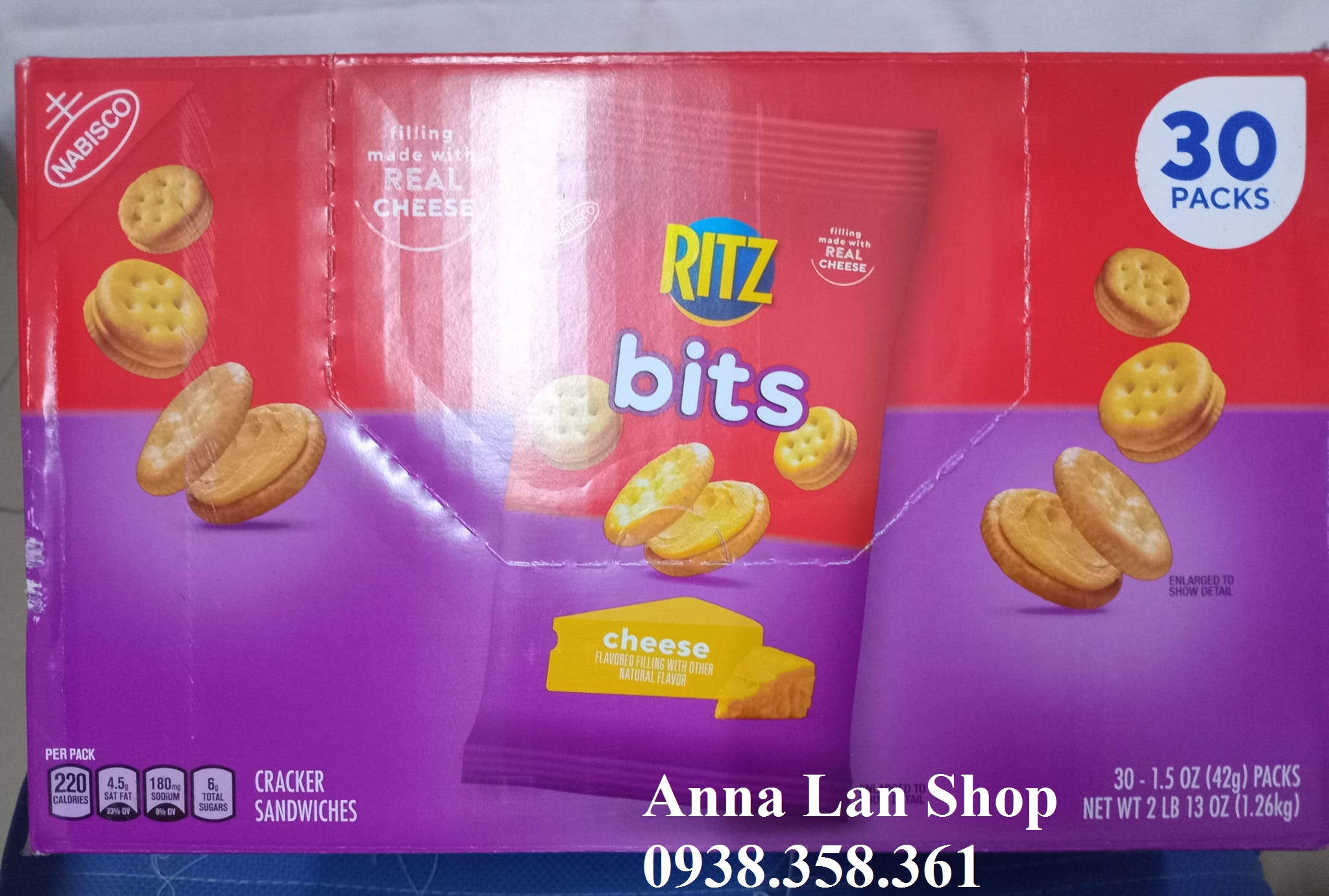 [HCM]Bánh Ritz phô mai - Mỹ (42g)