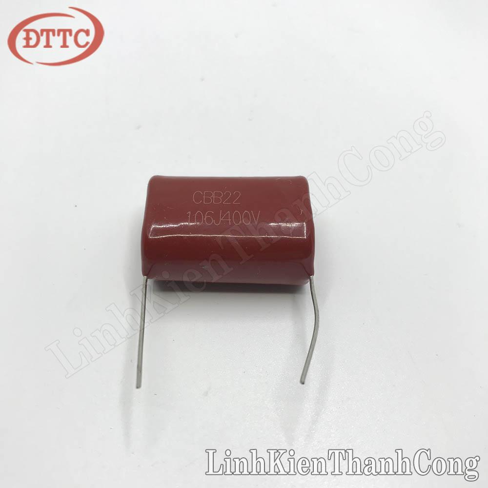 Tụ CBB 10uF 106J 400V 32mm