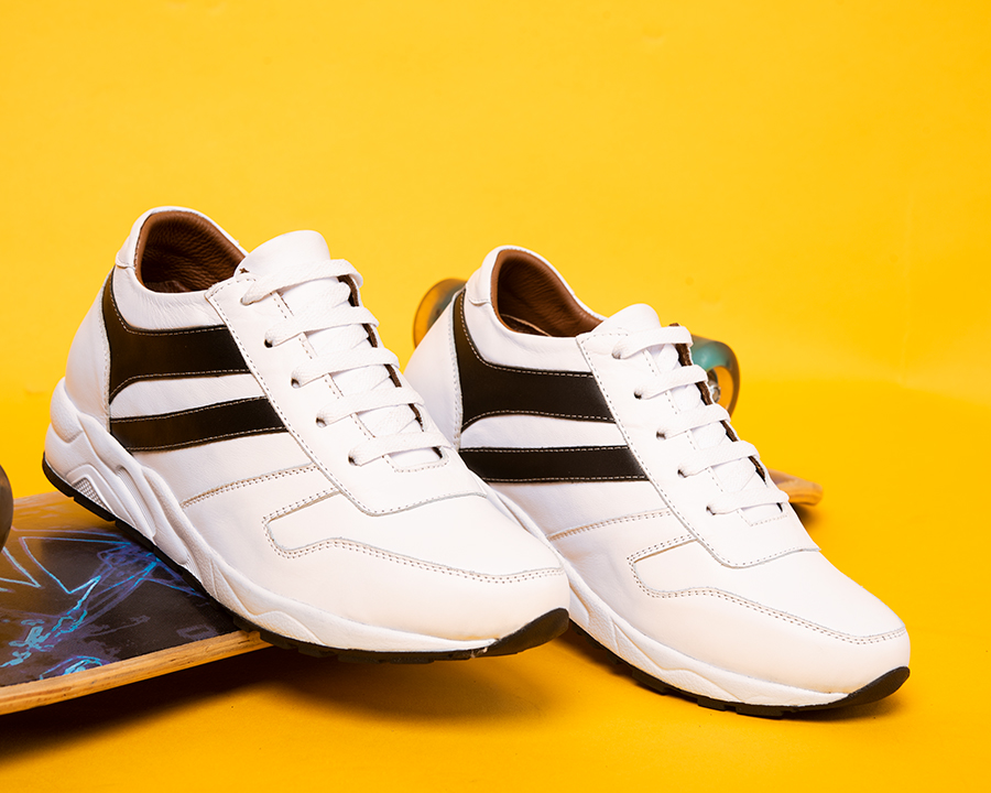 Giày Cao Nam T&TRA T20Trắng cao 8CM