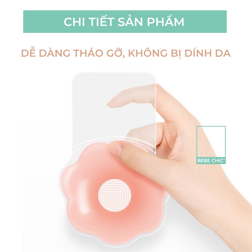 Cặp Miếng Dán Nâng Ngực Cao Cấp Tái Sử Dụng BEBECHIC