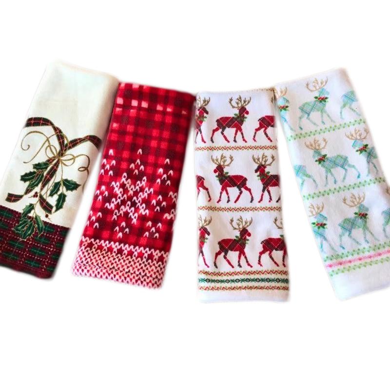 Sáng Tạo Khăn Mặt Lễ Phẩm Nhỏ 100% Cotton Cá Tính Noel Khăn Gối Nghề Thêu Rửa Đồ Gia Dụng Người Lớn Mềm Mại Hút Nước 40*70