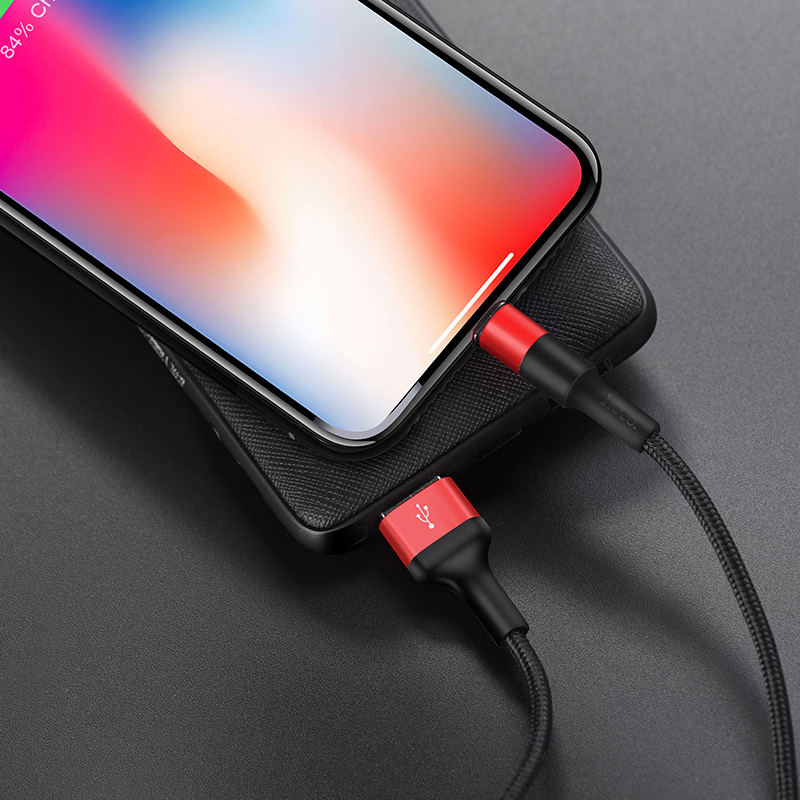 Cáp sạc nhanh dây dù Lightning/Micro/Type-C HOCO X26