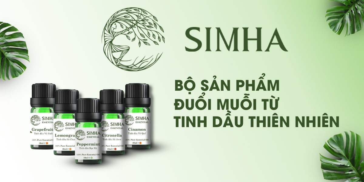 Tinh dầu Sả Java SIMHA khử mùi, chống côn trùng loại 10ml