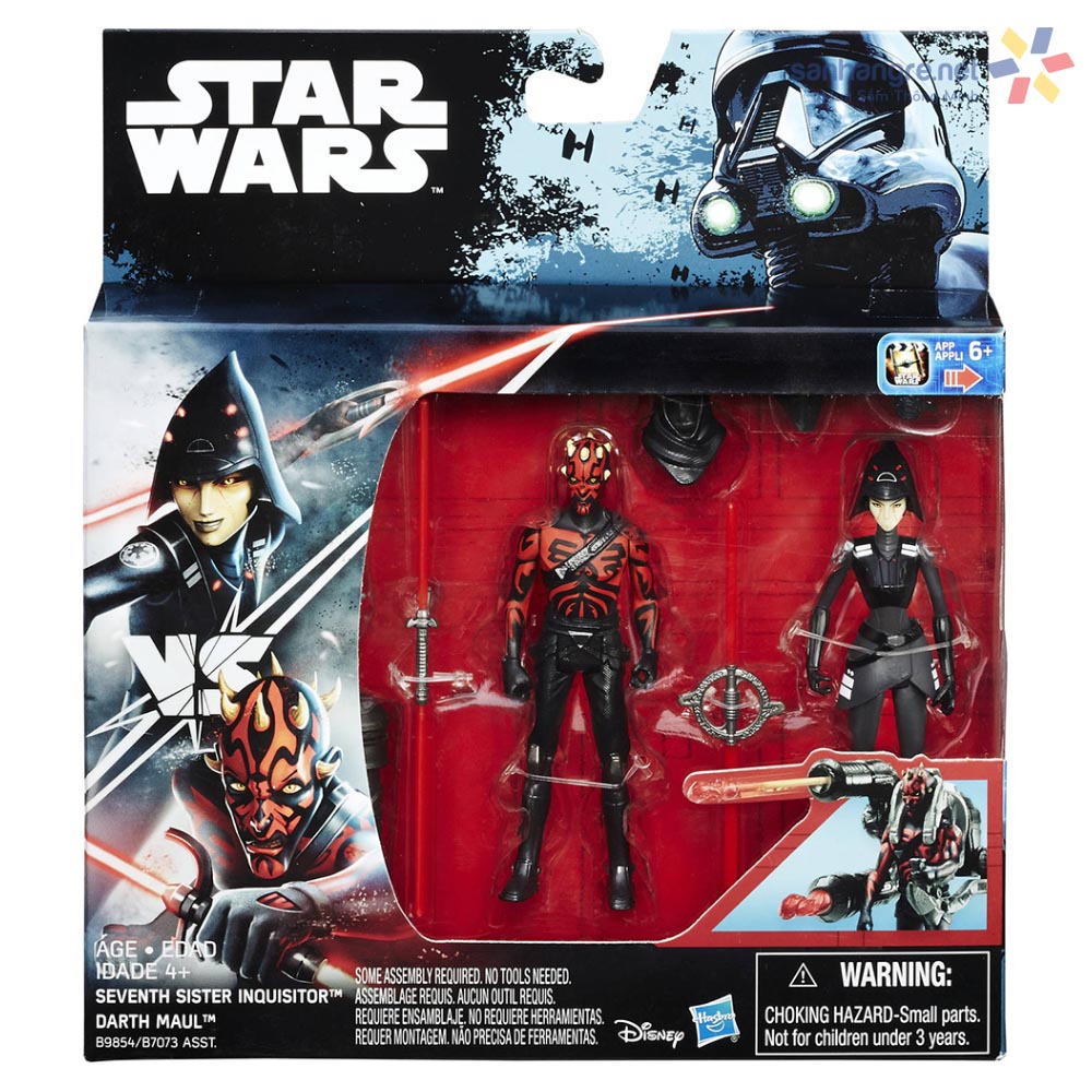 Bộ 2 mô hình Hasbro nhân vật Star Wars Rebels Seventh Sister Inquisitor vs Darth Maul