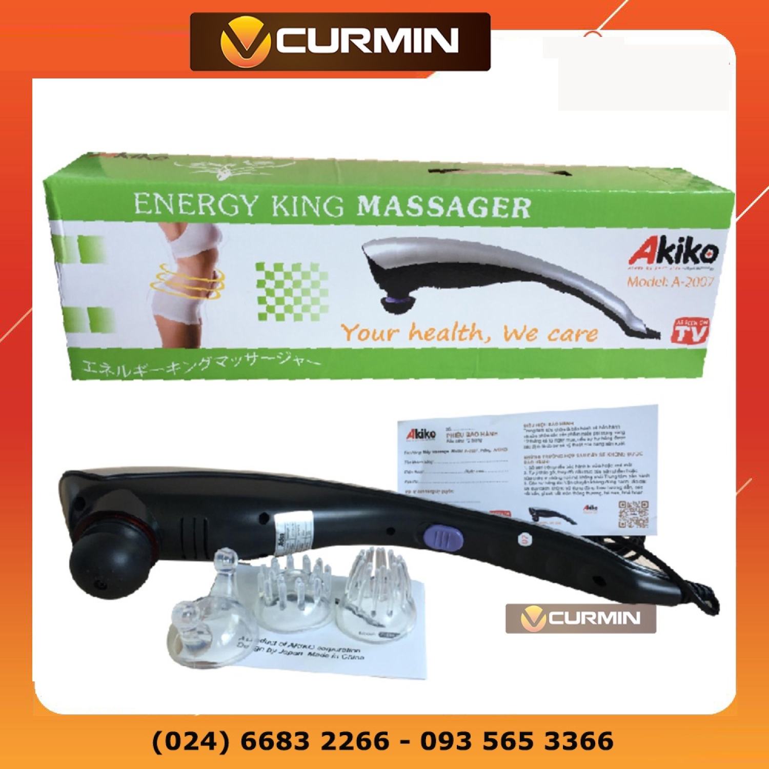 Máy mɑssage cầm tay nhật bản akiko a-2007 - energy king mɑssager a2007