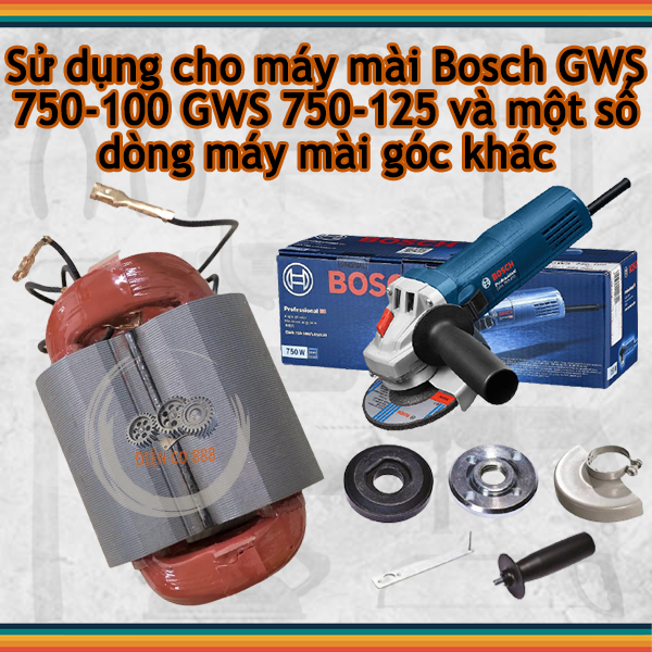 Cuộn stator mài BOSCH GWS 750-100, 750-125 220V