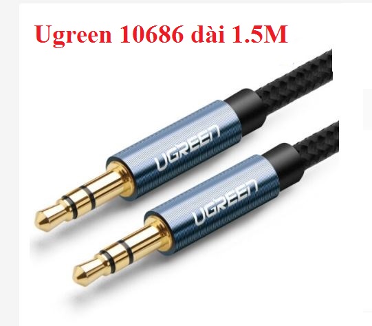 Cáp Audio 3.5mm (M/M) Ugreen ( 0.5m 50360 , 0.5m 10684 / 1.5m 10686 / 3m 10688 ) Chính Hãng