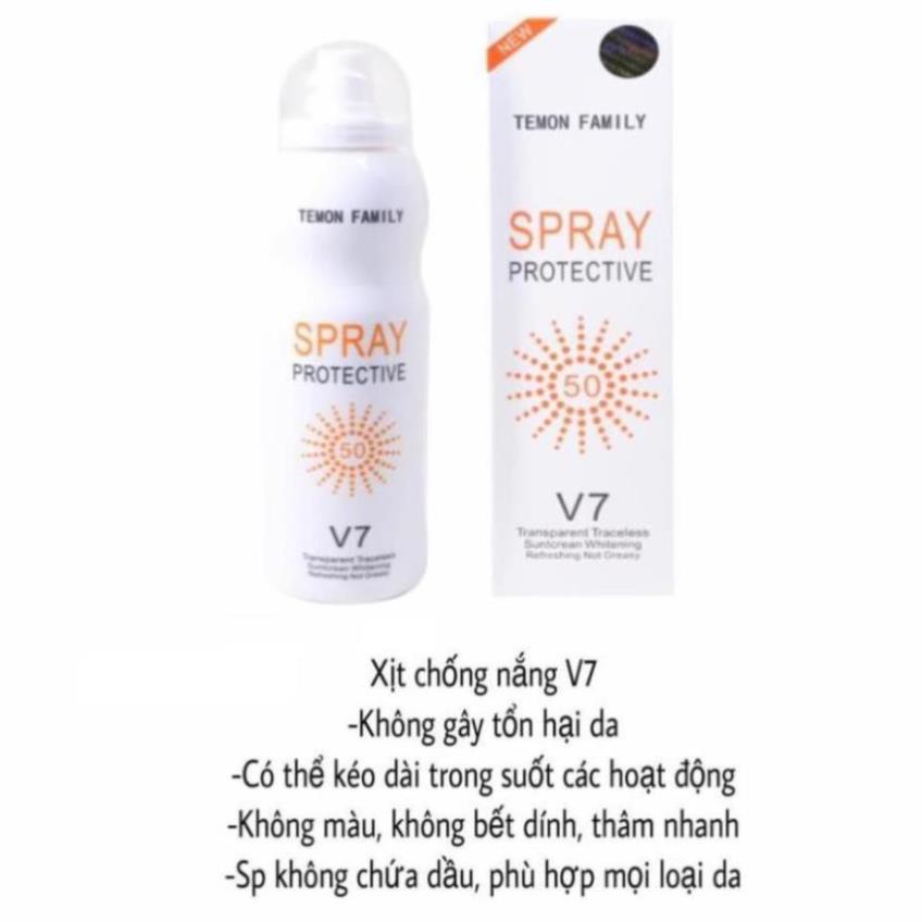 Xịt chống nắng Hàn Quốc Spray Protective V7