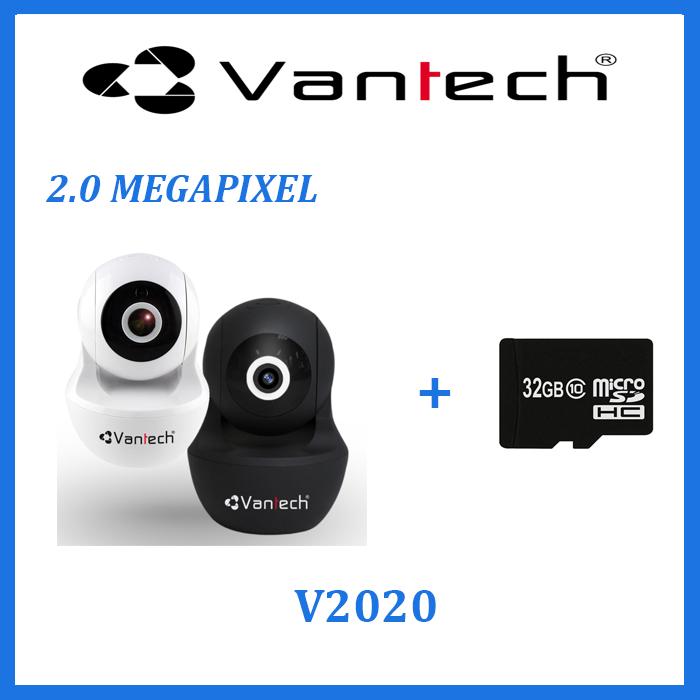 CAMERA IP WIFI VANTECH 2.0MP V2020 TẶNG THẺ NHỚ