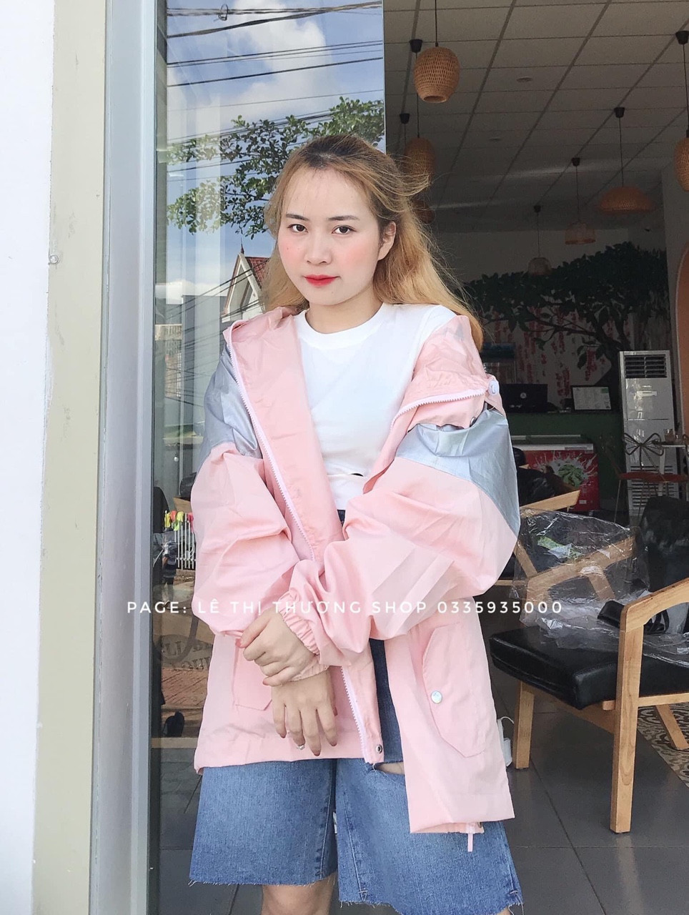 ÁO KHOÁT DÙ PHỐI BẠC CẦU VAI FORM LỚN SNU