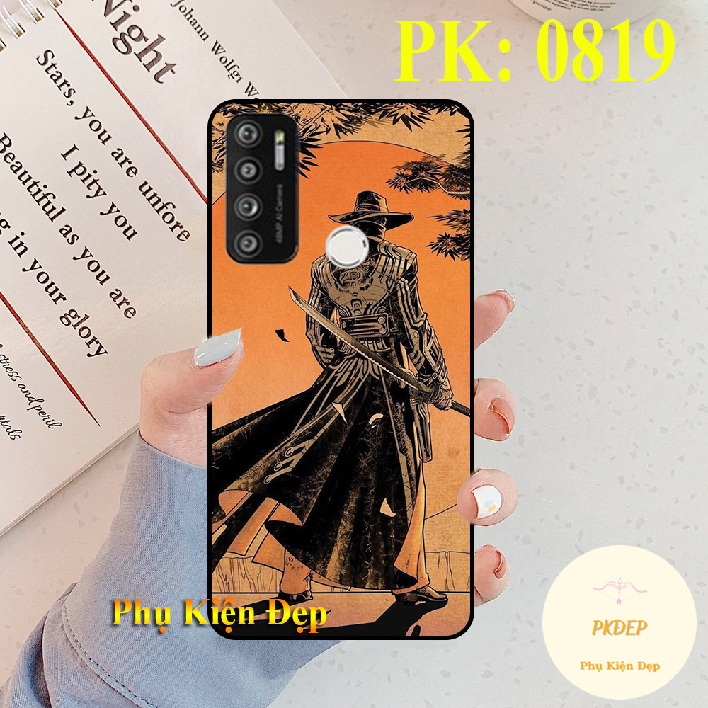[HCM]Ốp lưng Vsmart Live 4 dẻo đen in hình võ sĩ Samurai
