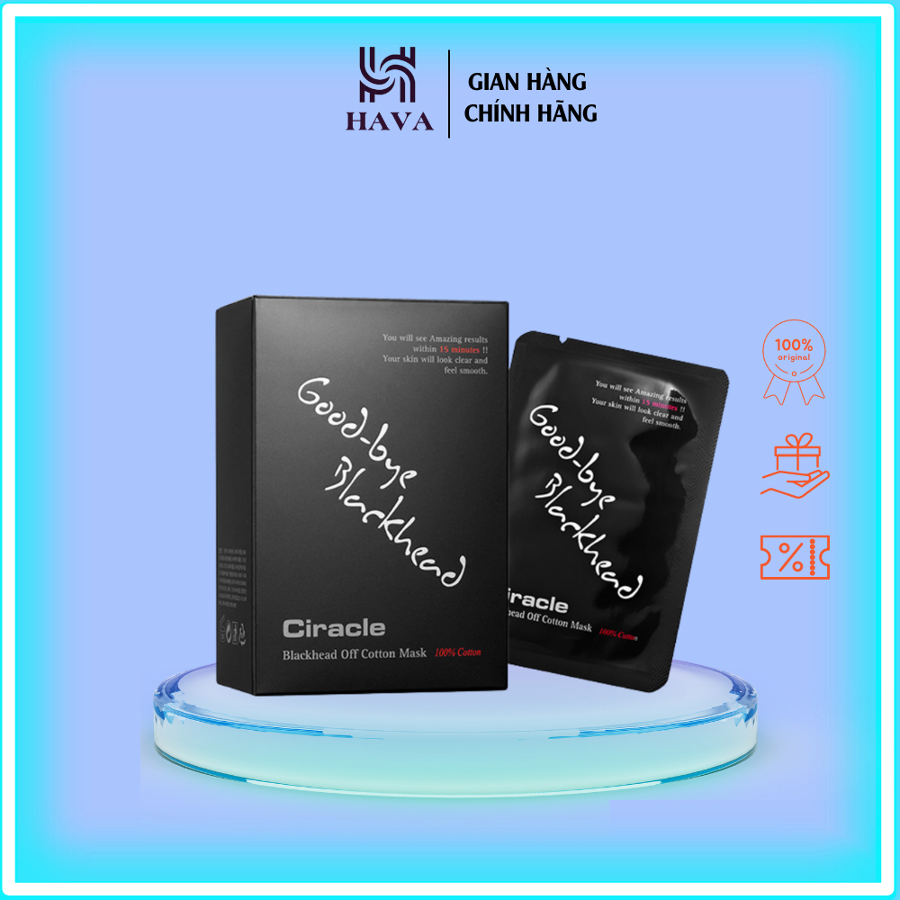 Mặt nạ đẩy mụn đầu đen Ciracle Blackhead Off Cotton Mask (Ciracle Goodbye Blackhead)