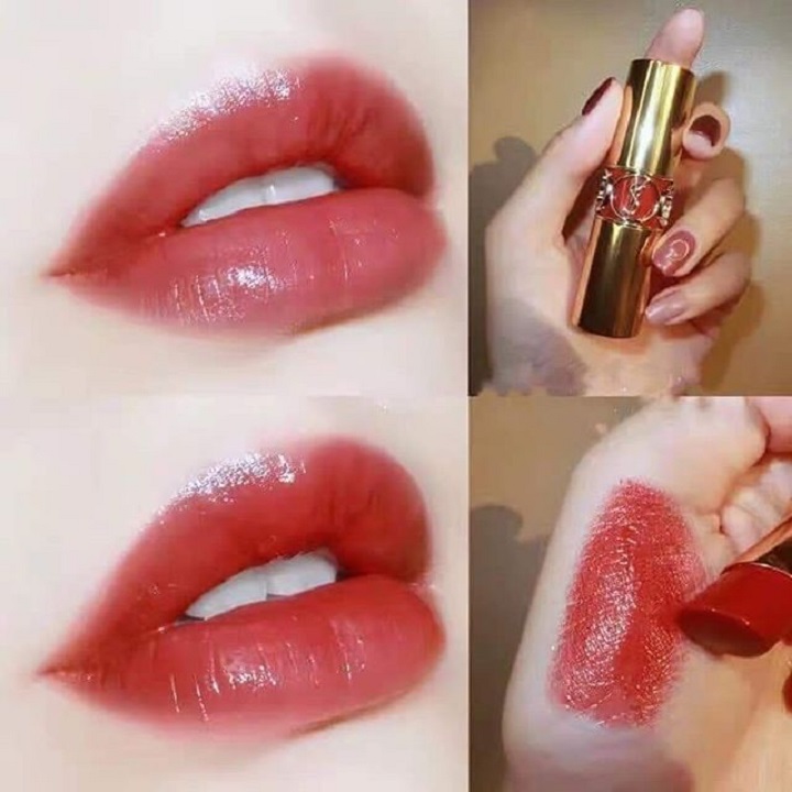 SON YSL Màu 82 Orange Crepe Màu Cam Đỏ