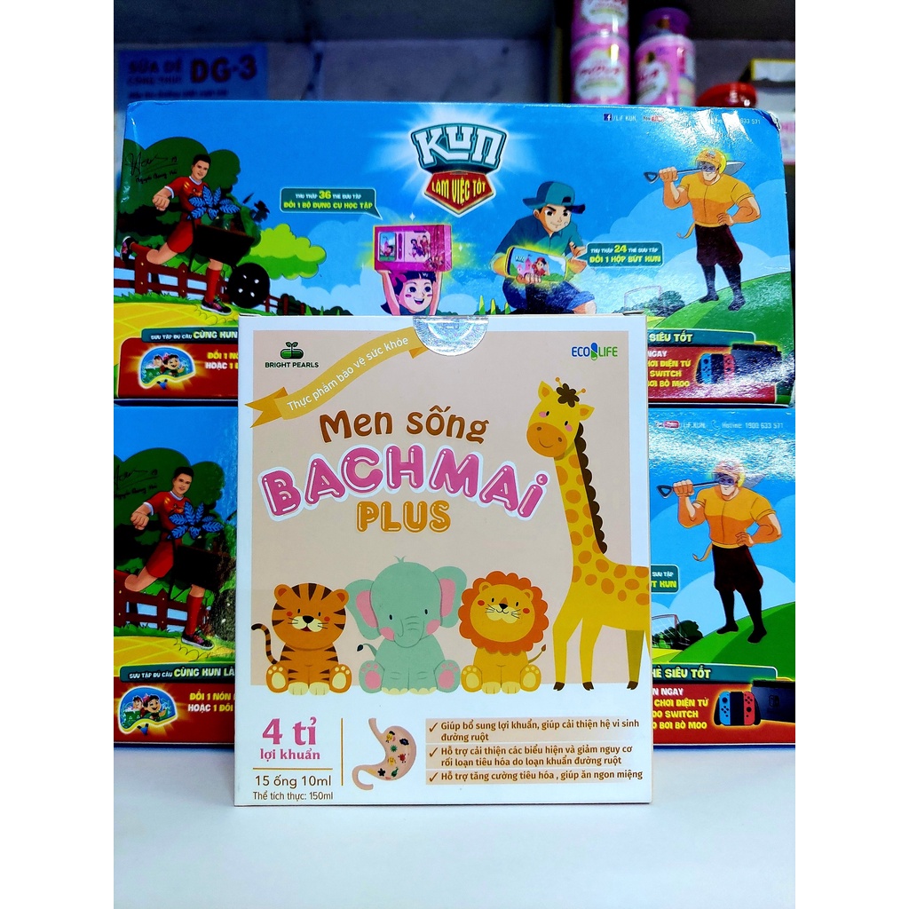 Men Sống Bạch Mai Plus 150ml [15 ống x 10ml] mẫu mới nhất