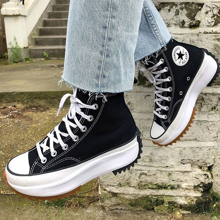 Giày Converse Run Star Hike High JW Anderson Black (Giày thể thao Run Star Hike đen cao cổ)