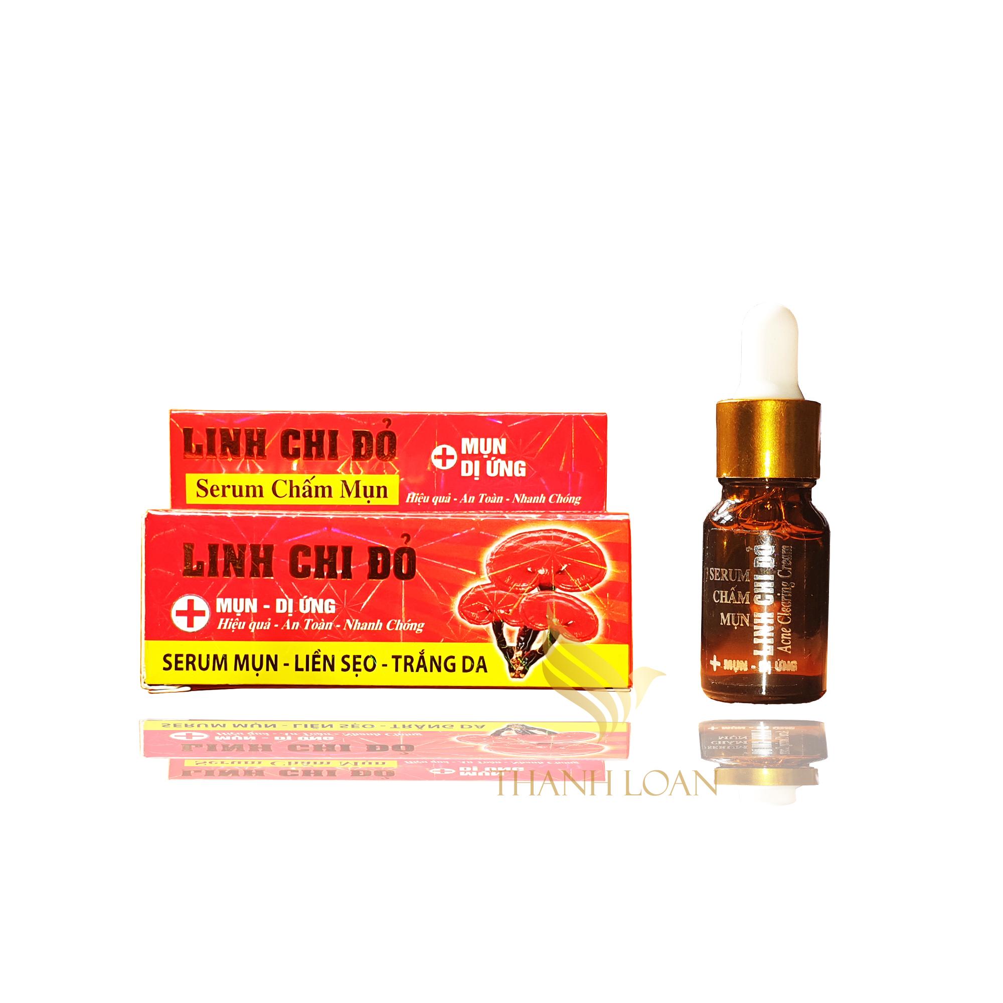 Serum Linh Chi Đỏ Trắng Da Liền Sẹo Ngừa Mụn Dị Ứng Ngọc Trinh Thanh Loan