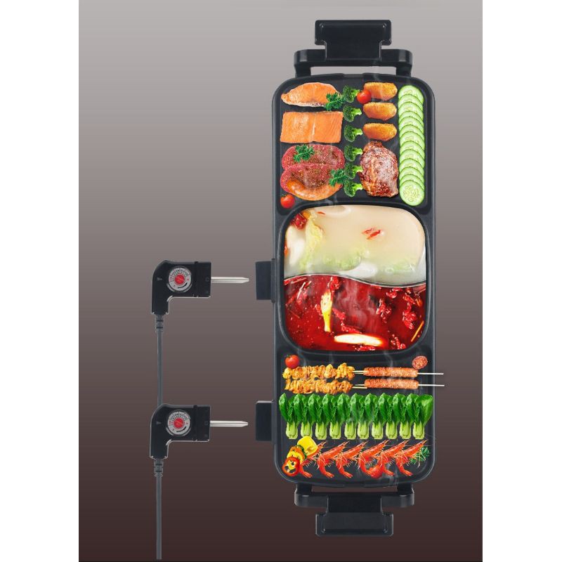 Nồi Lẩu Nướng 3 Ngăn Cao Cấp