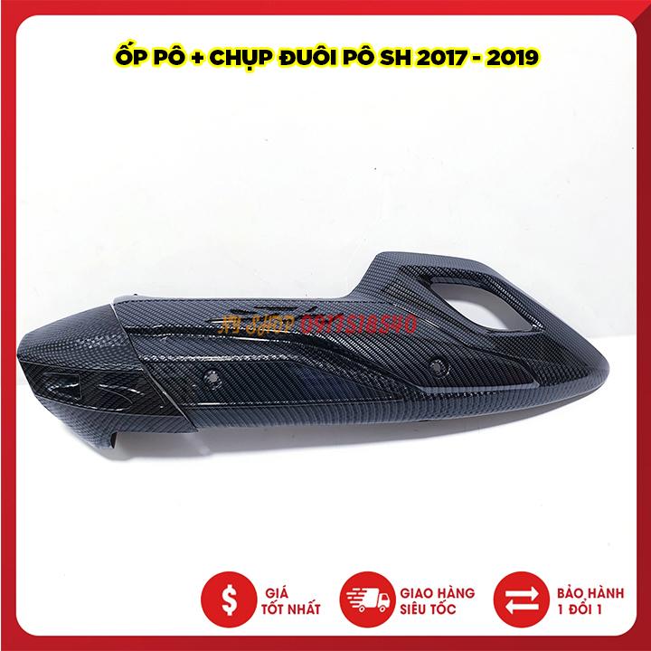 COMBO ỐP PÔ VÀ CHỤP ĐUÔI PÔ SƠN CARBON SH 2017 - 2019