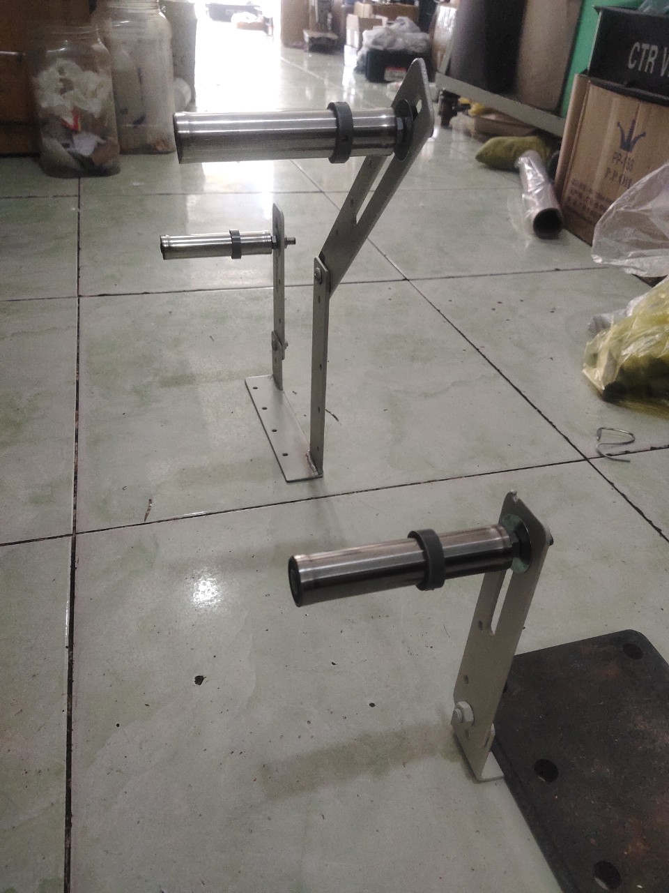 1 bộ ru lô căng thun máy vắt sổ công nghiệp