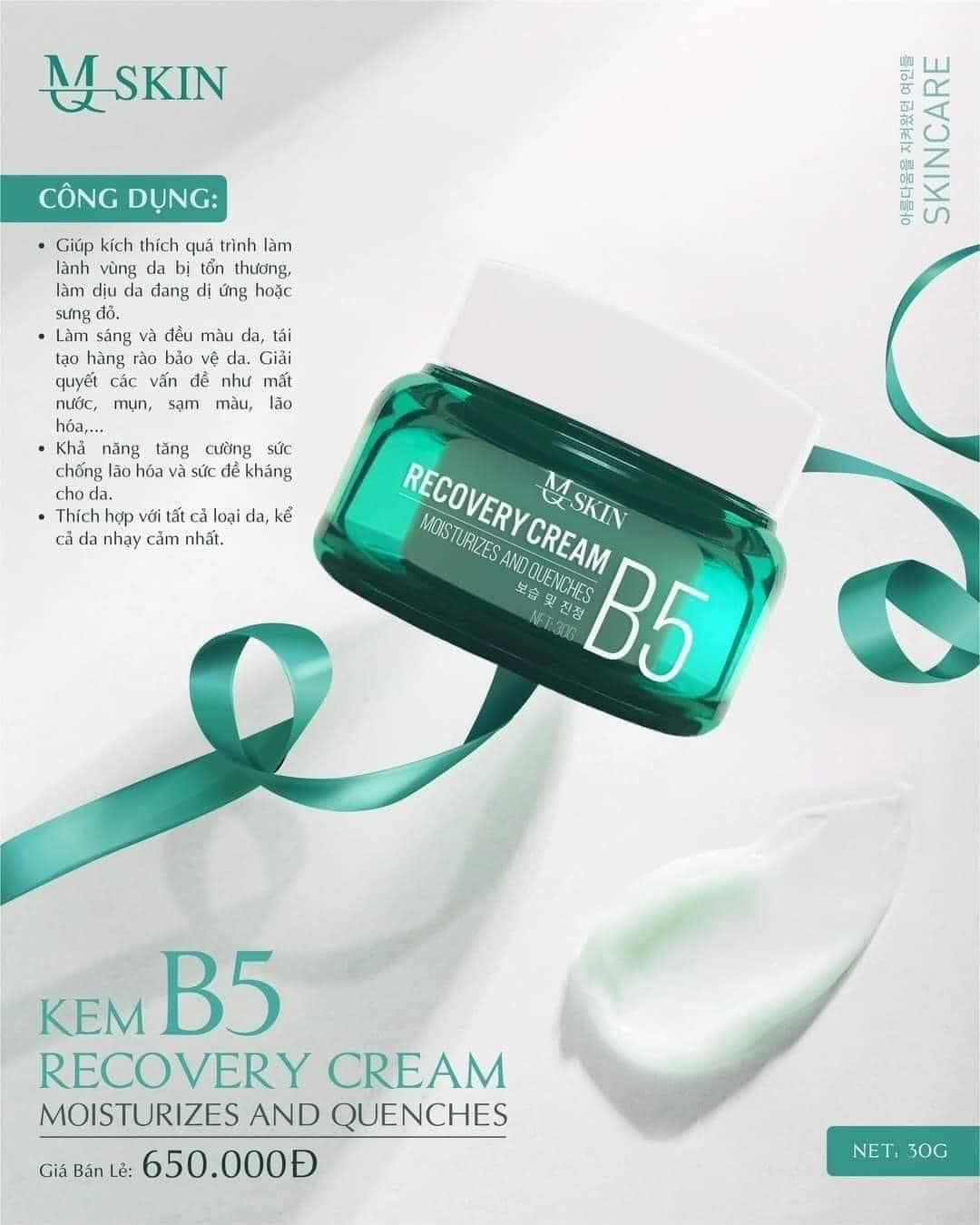 Kem Dưỡng Phục Hồi Da B5 MQ Skin