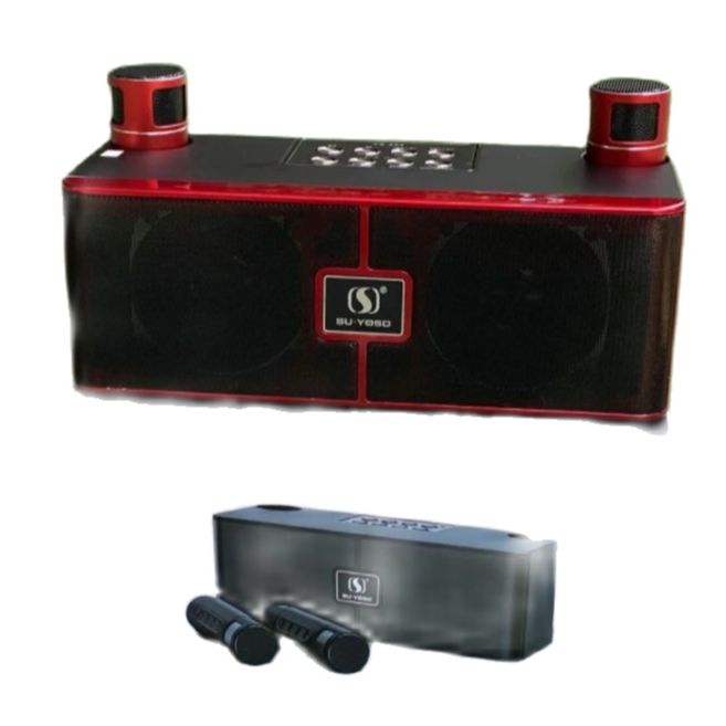 Loa bluetooth karaoke SuYosd YS204 2 mic