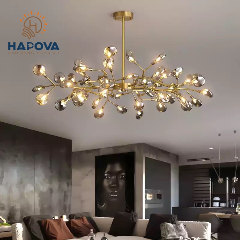 Đèn trần phòng khách 45 lá HAPOVA TANAL 6989