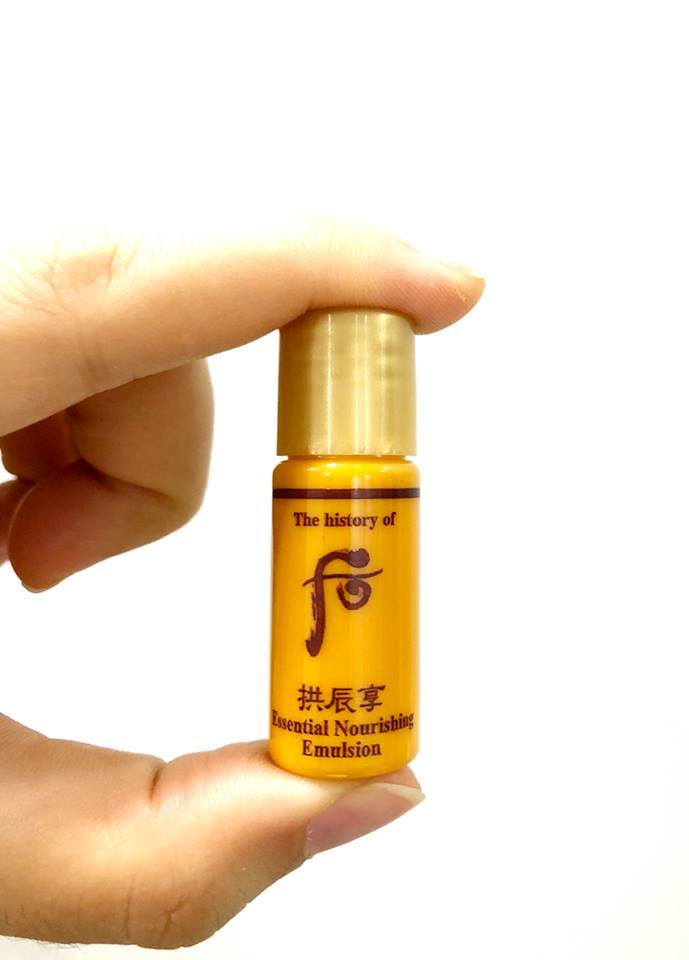 [HCM]Sữa dưỡng ẩm dachống lão hóa bóng mượt săn chắc da The History Of  Whoo vàng Essential Nourishing Emulsion  5ml