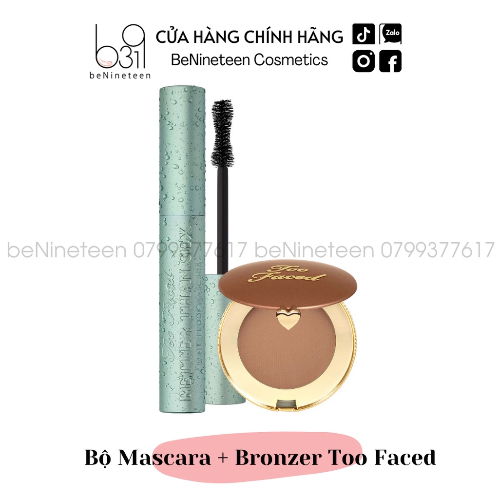[FULLSIZE] Bộ Trang Điểm Too Faced gồm Mascara và Bronzer