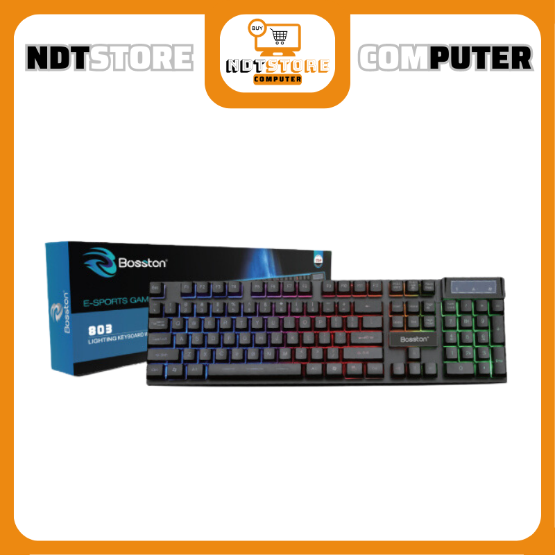 Bàn phím led chuyên game giả cơ bosston 803 - keyboard bosston 803 có led chuyên game dành cho game thủ, văn phòng