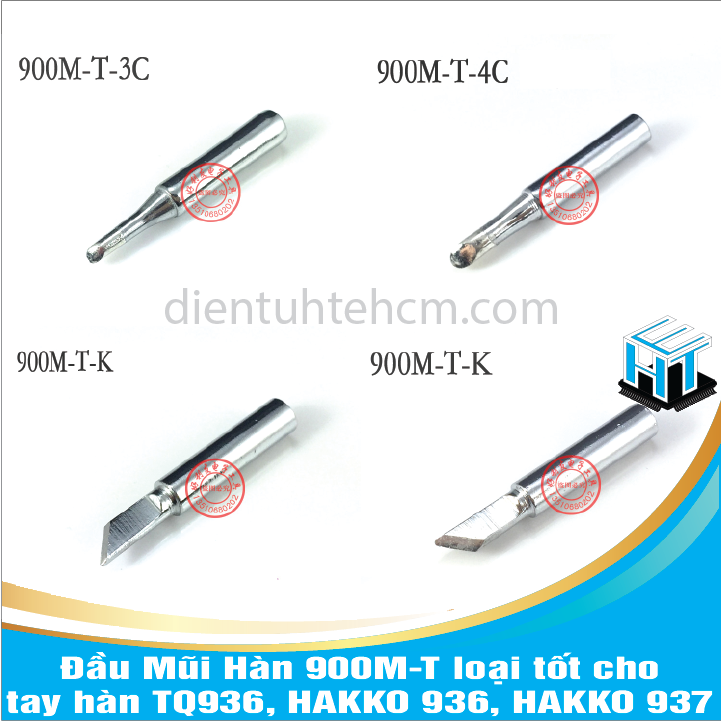 1 cái đầu mũi hàn 900m-t loại tốt cho tay hàn tq936, hakko 936, hakko 937