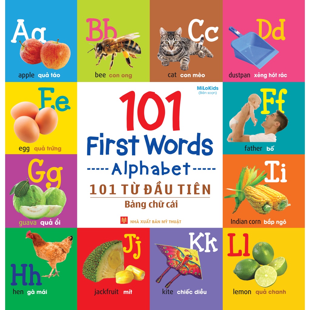 Sách: 101 first words - alphabet - tsmn