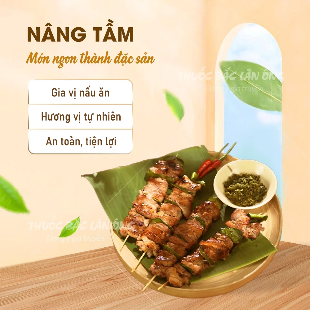 Bột mắc khén 100g, đã rang thơm, bột tẩm ướp thịt nướng, gia vị chẩm chéo, chuẩn vị Tây Bắc