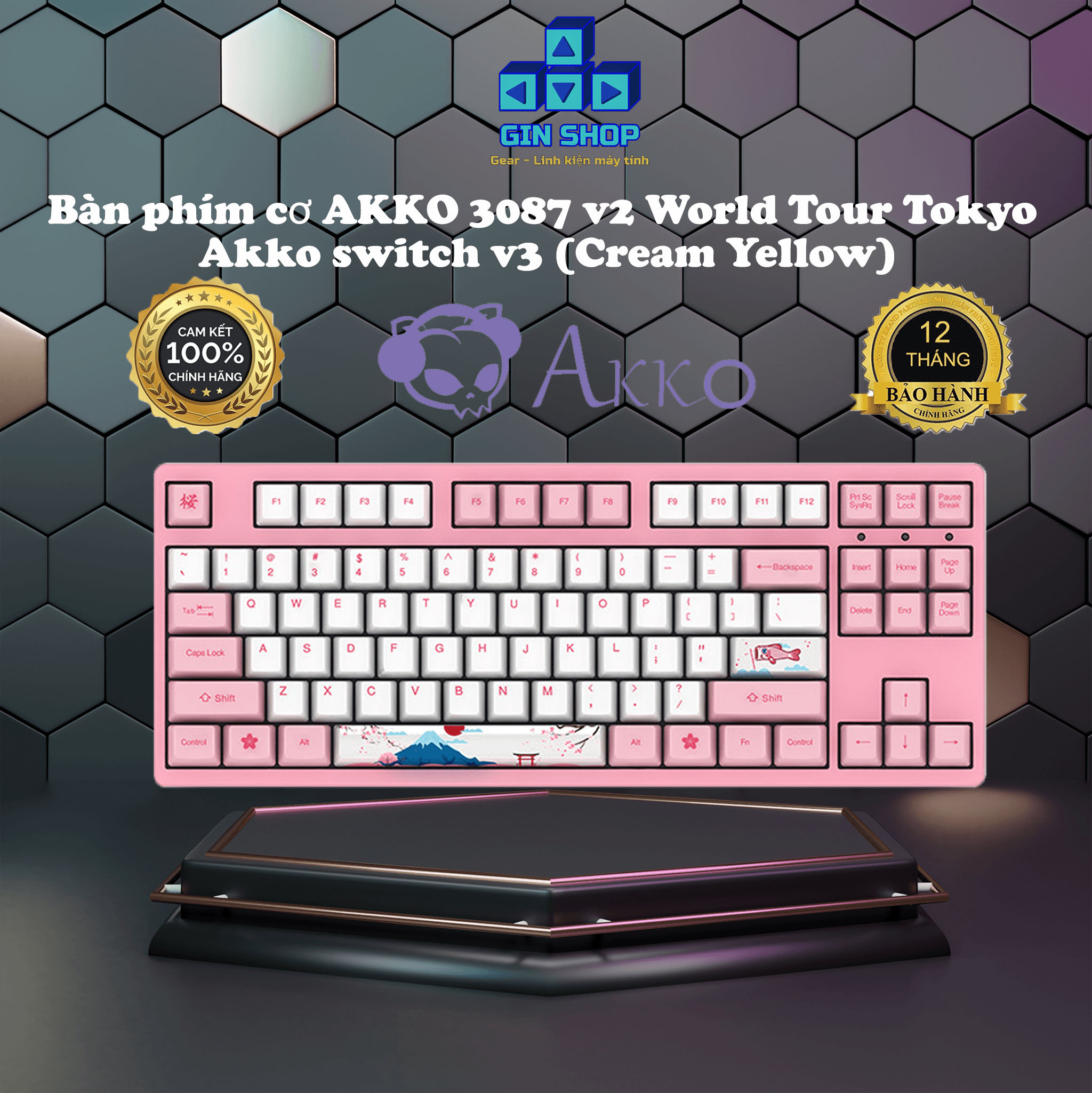Bàn phím cơ AKKO 3087 - 3108 v2 World Tour Tokyo