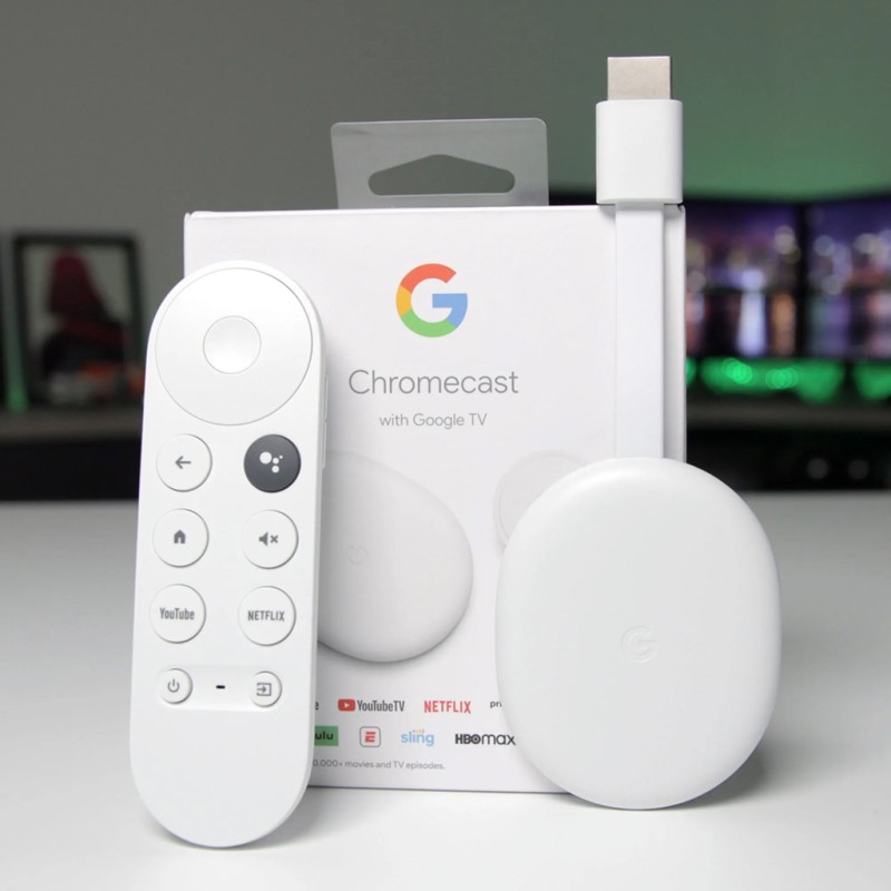 Google Chromecast with Google TV, chất lượng 4K HDR, ra lệnh Tiếng Việt