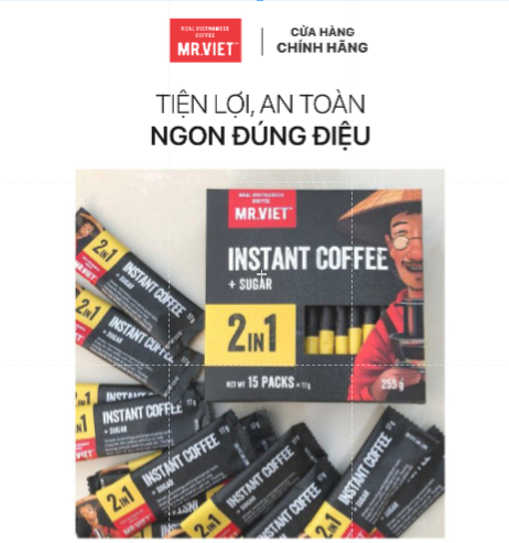 Cà Phê Hòa Tan 2 trong 1 Mr.Việt Instant coffee MR.VIET