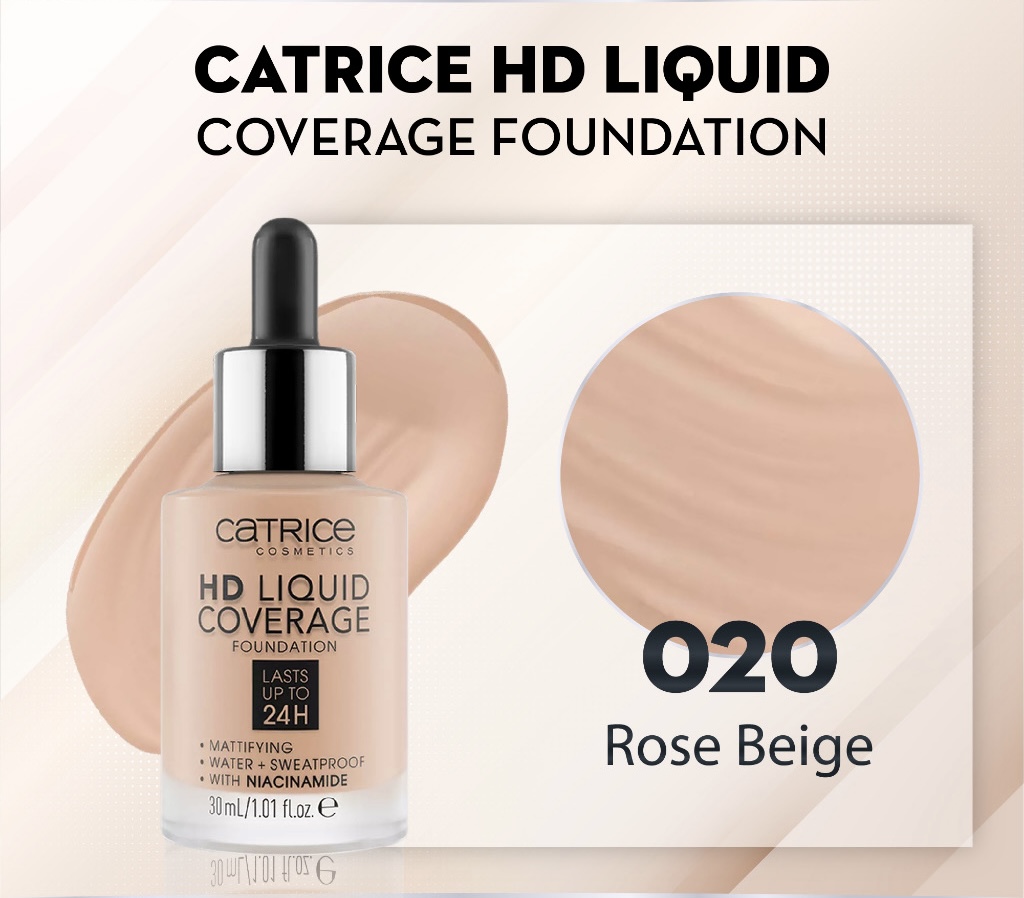 Kem nền Catrice HD Liquid Coverage Foundation 30ml