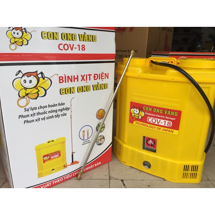 Bình Phun Xịt Điện Con Ong Vàng COV-18