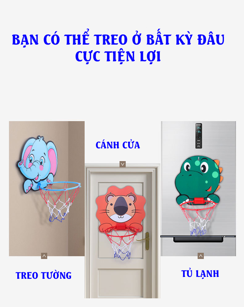 Bóng Rổ Treo Tường Cho Bé - Đồ chơi vận động cho bé