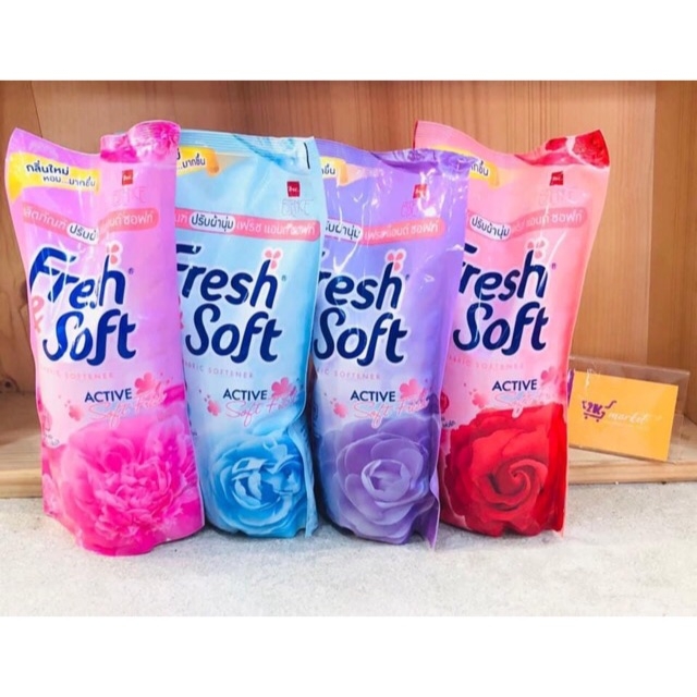 1 túi nước xả vải fresh & soft thái lan 600ml/bịch