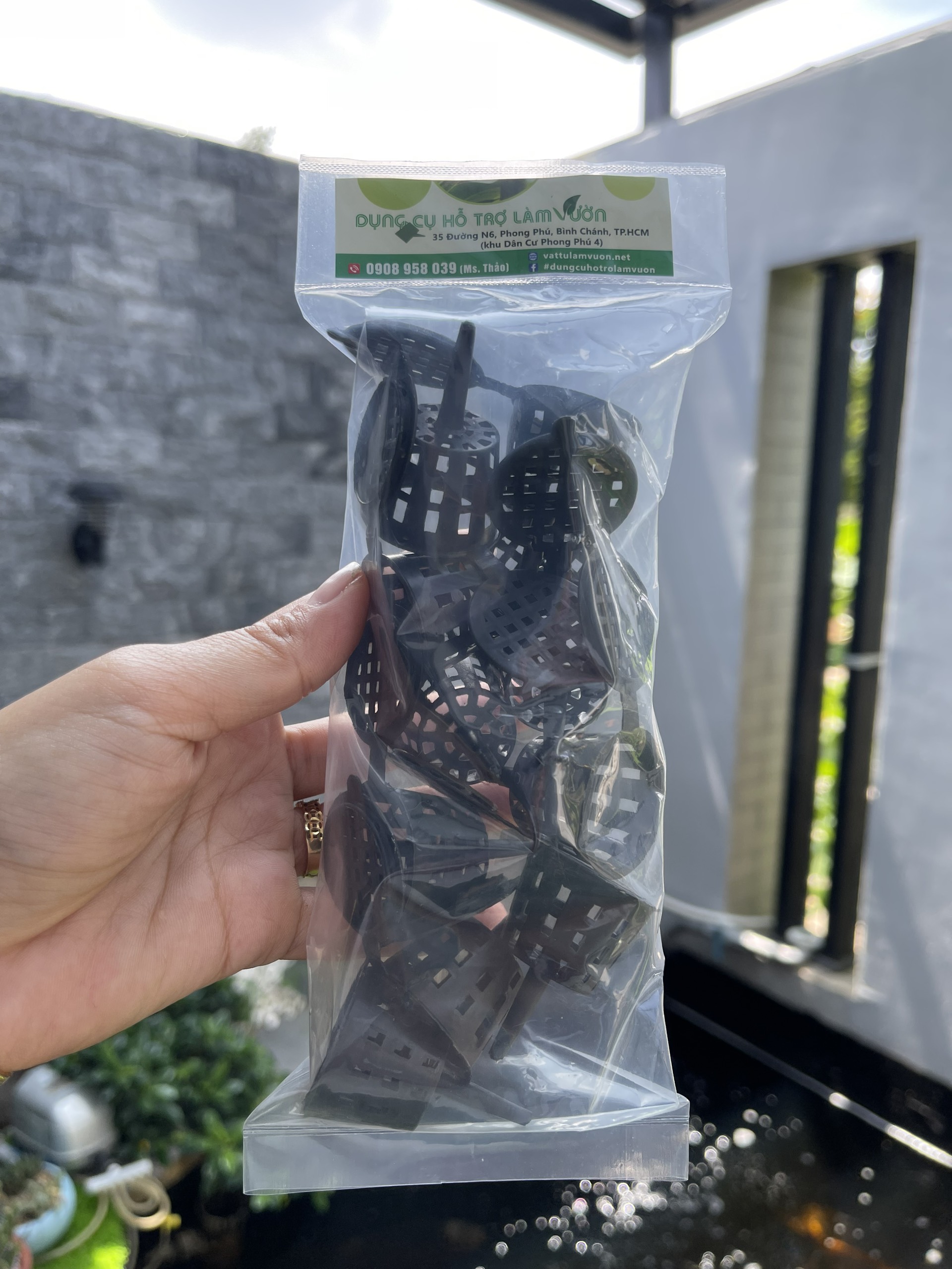 Giỏ đựng phân tan chậm set 10 cái chuyên đựng phân cho lan