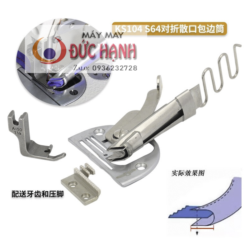 Cử gập đôi kèm mặt nguyệt may balo - túi xách