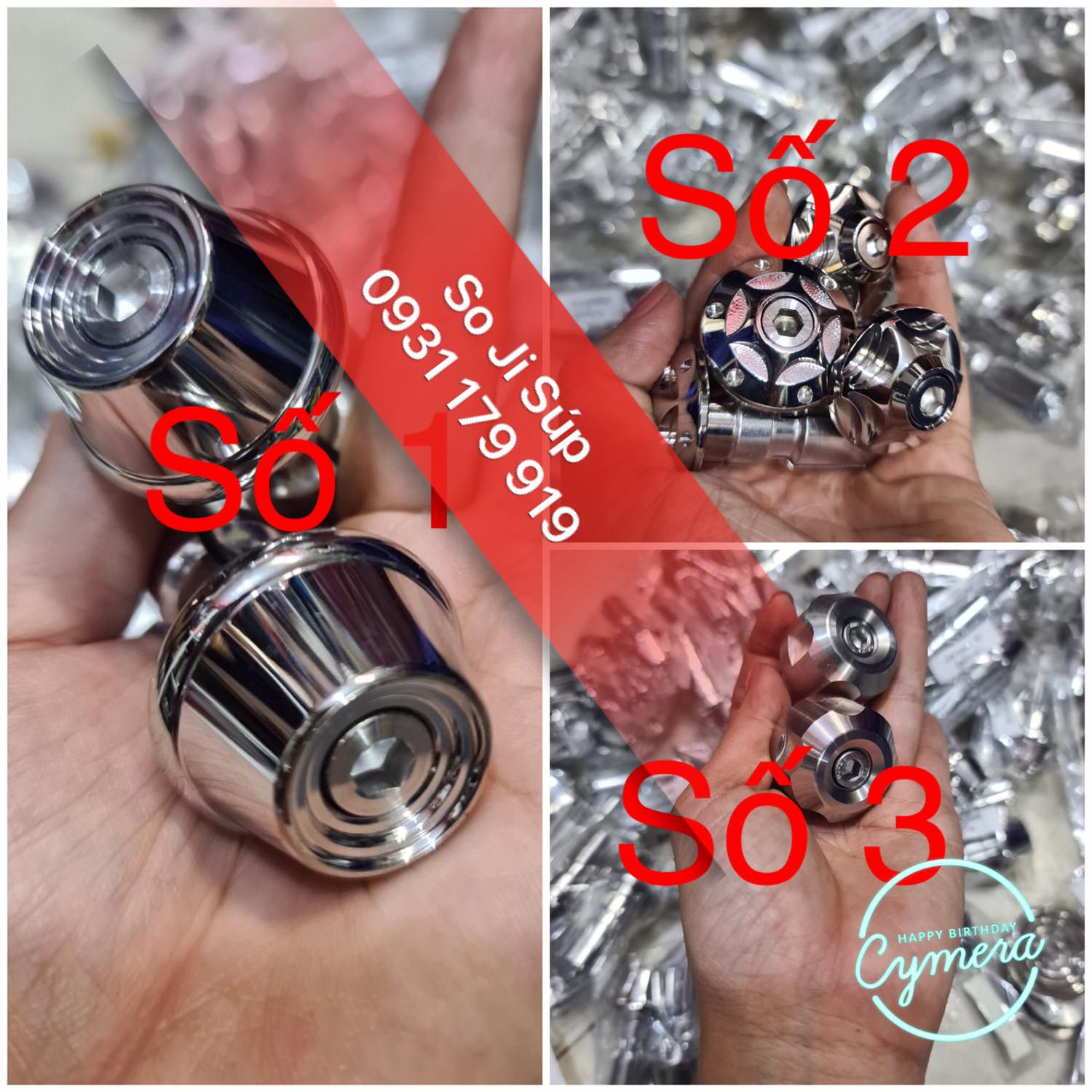 Cặp gù thái inox cnc 304 siêu đẹp ( mọi xe )