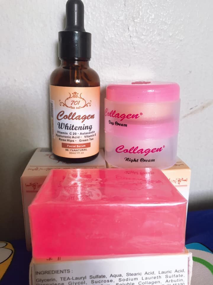 bộ kem và serum vit colagen plus vit e