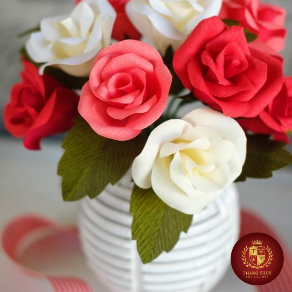 Giấy Nhún Làm Hoa, Đồ Trang trí Handmade