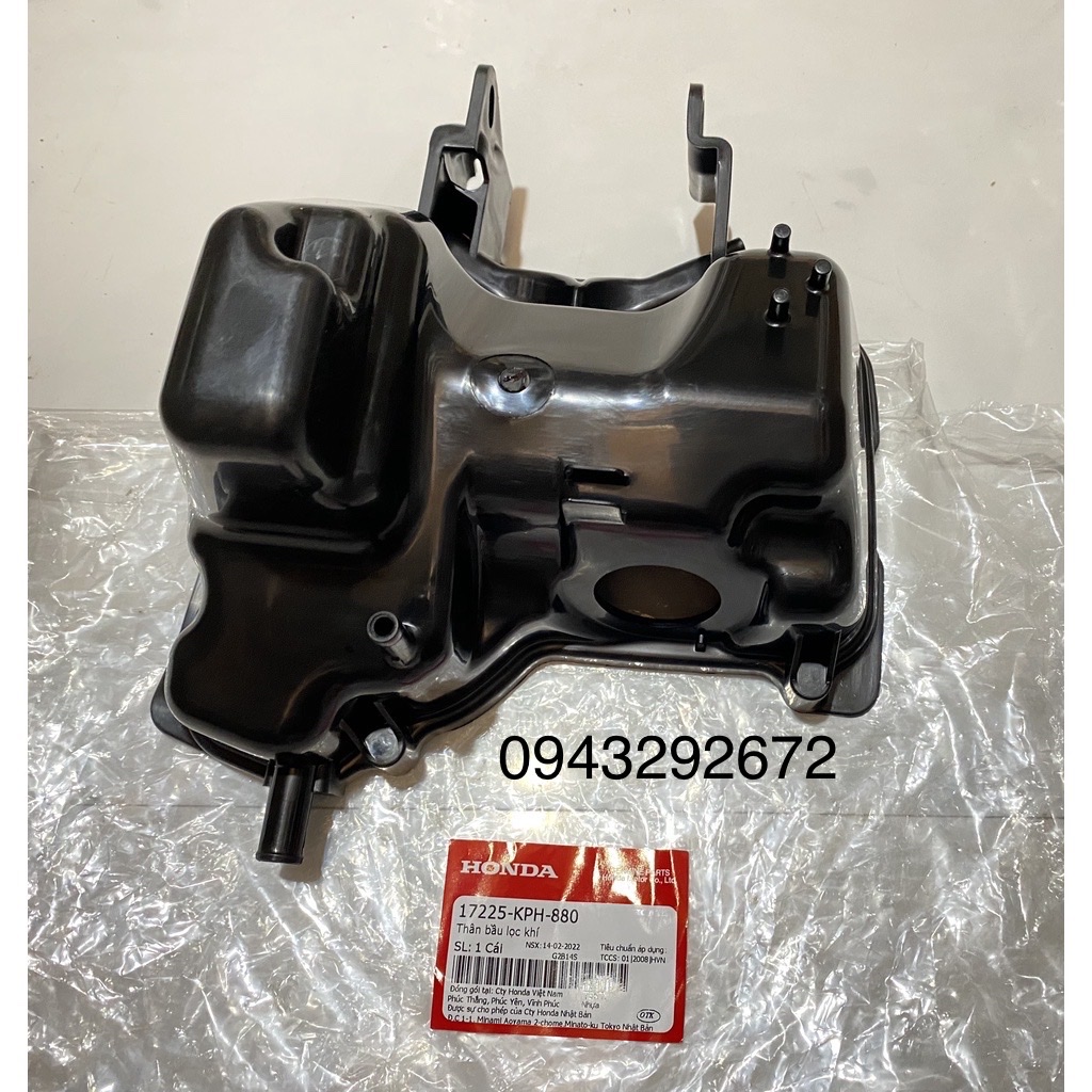 Thân Bầu Lọc Khí ( Bầu Lọc Gió ) Wave A100, S100, Rs100 Honda (17225KPH880)