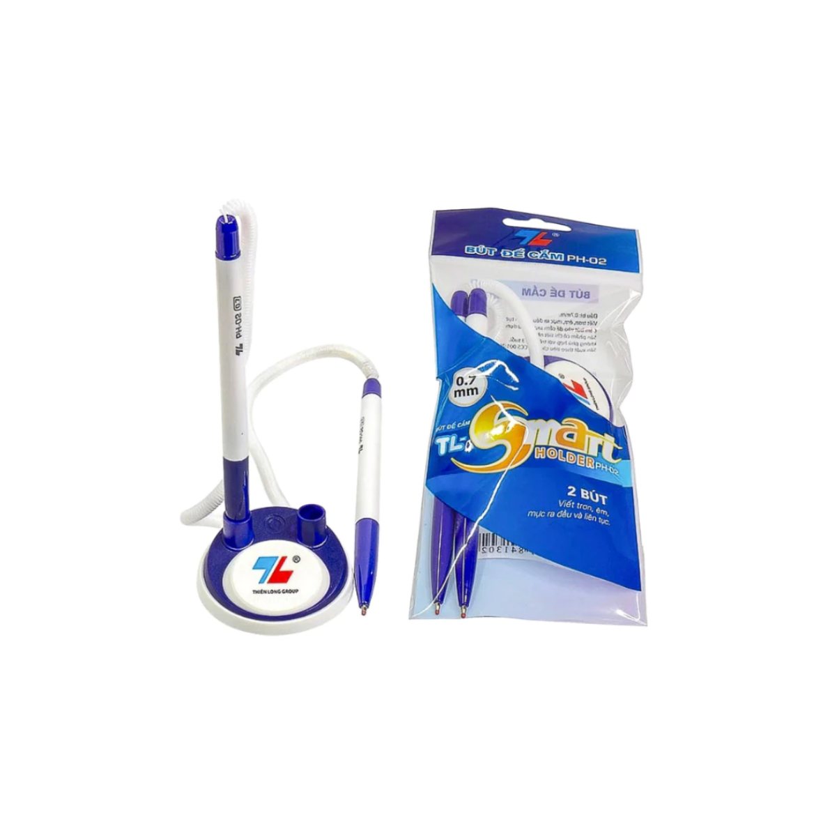 Bút Đế Cắm Thiên Long PH-02 - Ngòi 0.7mm - Mực Xanh